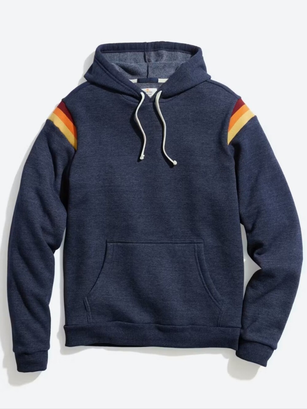 Marine Layer Banks Pullover Hoodie In Navy Heather